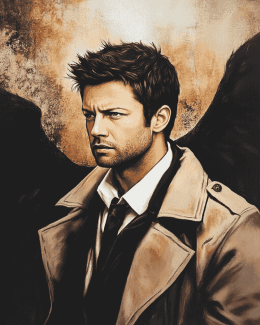 Castiel Angel Movie Diamond Painting