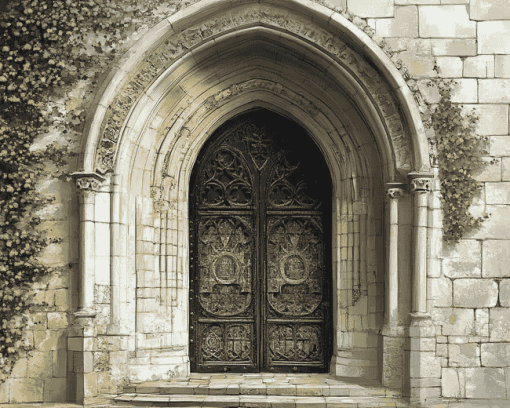 Castle Door Grandeur Diamond Painting