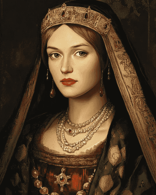 Catherine Of Aragon Vintage Queens Diamond Painting