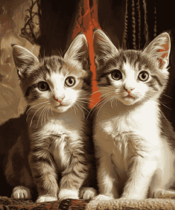 Charming Kitten Companions Diamond Painting