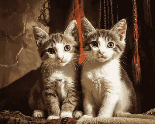 Charming Kitten Companions Diamond Painting