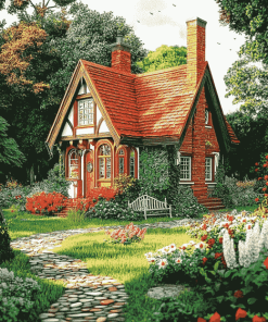 Charming Summer Cottage Diamond Painting