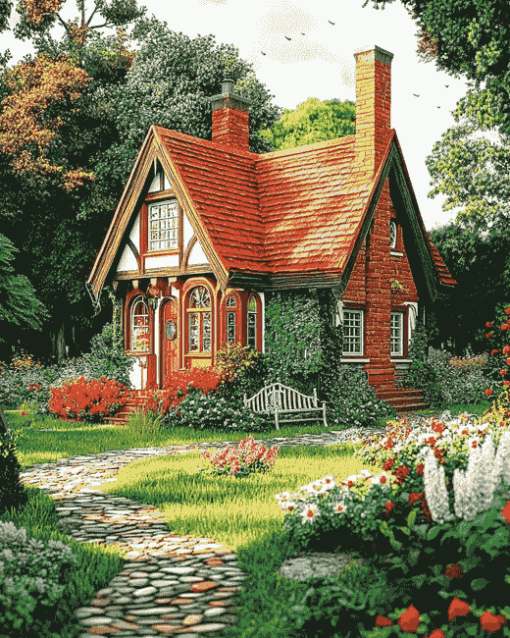 Charming Summer Cottage Diamond Painting