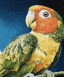 Cheeked Parakeet Avian Diamond Painting