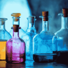 Chemistry Bottles Study Diamond Painting