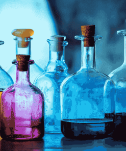 Chemistry Bottles Study Diamond Painting