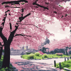 Cherry Blossom Japan Diamond Painting