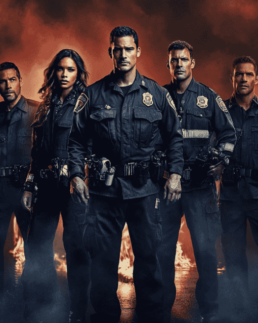 Chicago Fire Cast TV Series Diamond Painting