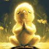 Chick Cartoon Yoga Diamond Painting