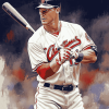 Chipper Jones Baseball Icon Diamond Painting