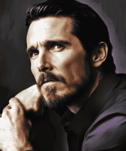 Christian Bale Famous Star Diamond Painting