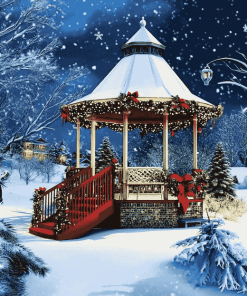 Christmas Gazebo Showcase Diamond Painting