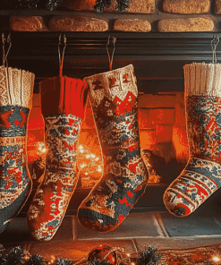 Christmas Stockings Holiday Diamond Painting