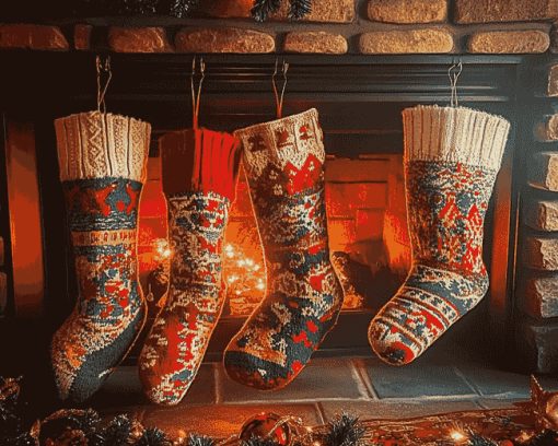 Christmas Stockings Holiday Diamond Painting