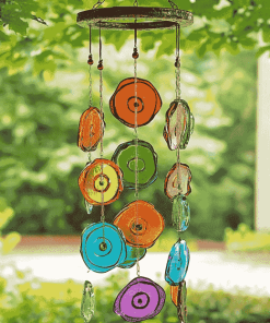 Circle Glass Wind Chimes Diamond Painting