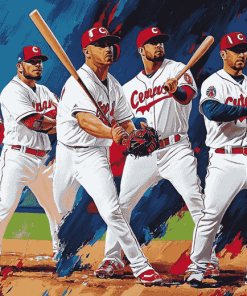 Cleveland Indians Baseball Team Diamond Painting