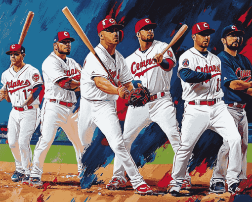 Cleveland Indians Baseball Team Diamond Painting