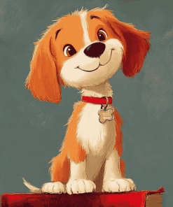 Clifford Red Puppy Diamond Painting