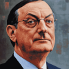 Close Up of Mario Draghi Diamond Painting