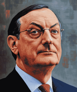 Close Up of Mario Draghi Diamond Painting