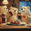 Coca Cola Bears Cartoon Diamond Painting