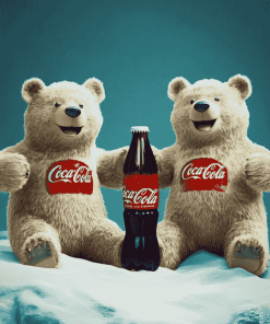 Coca Cola Cartoon Bear Diamond Painting