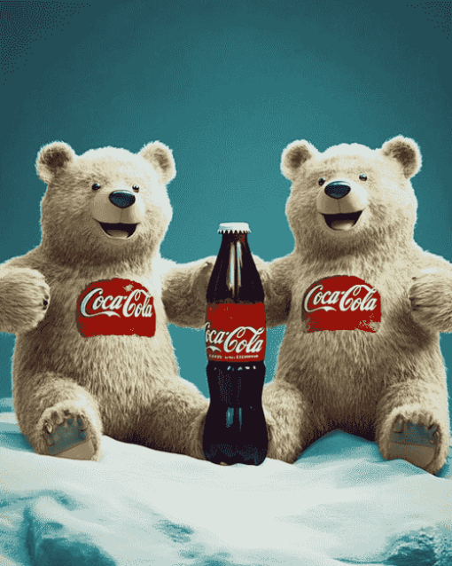 Coca Cola Cartoon Bear Diamond Painting