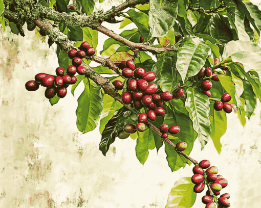 Coffee Tree Plant Diamond Painting