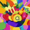 Colorful Abstract Fruit Diamond Painting