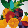 (Colorful Abstract Fruits Diamond Painting)