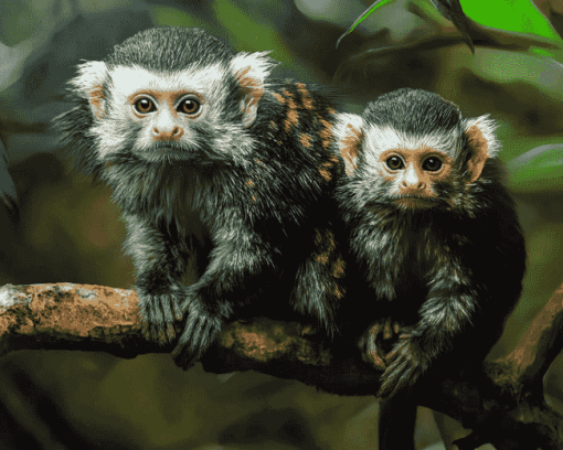 Colorful Marmosets Monkey Diamond Painting