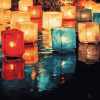 Colorful Paper Lanterns Diamond Painting