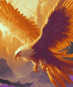 Colorful Phoenix Bird Diamond Painting