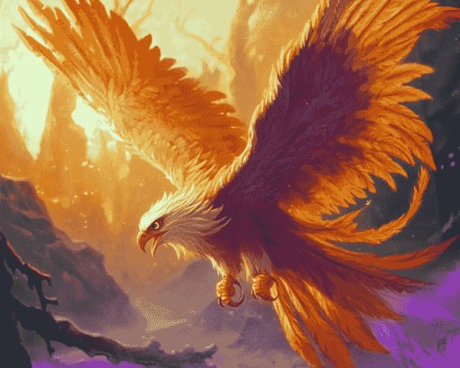 Colorful Phoenix Bird Diamond Painting