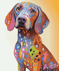 Colorful Pointer Dogs Diamond Painting