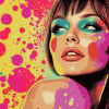 Colorful Pop Art Woman Diamond Painting