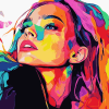 Colorful Pop Art Woman Diamond Painting