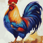 Colorful Rooster Diamond Painting