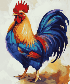 Colorful Rooster Diamond Painting