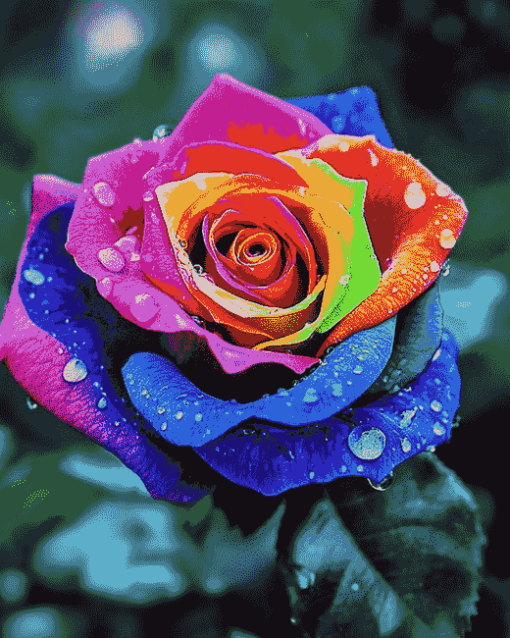 Colorful Rose Blossoms Diamond Painting