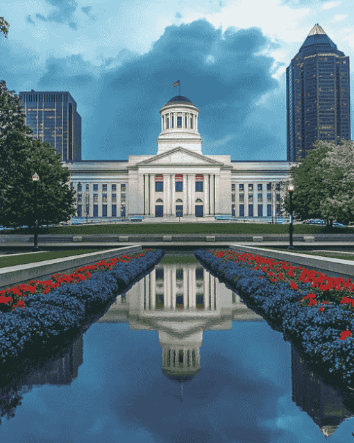 Columbus Ohio Statehouse Buildings Diamond Painting