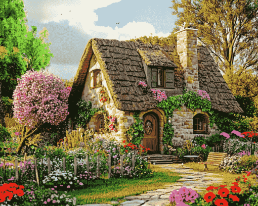 Cottage Retreats Diamond Painting