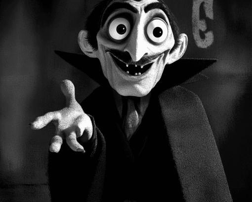 Count Von Count Monochrome Diamond Painting