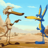 Coyote and Roadrunner Animation Diamond Painting