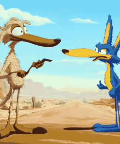 Coyote and Roadrunner Animation Diamond Painting