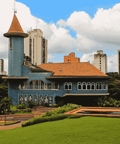 Curitiba Skyscraper Landscape Diamond Painting