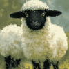 Cute Blacknose Sheep Diamond Painting