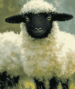 Cute Blacknose Sheep Diamond Painting