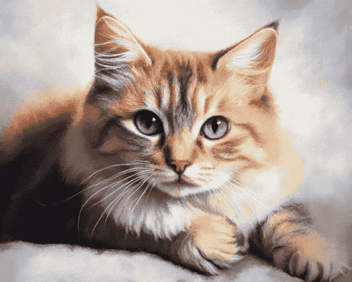 Cute Cat Kitten Diamond Painting