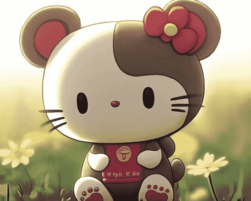 Cute Hello Kitty Cartoon Diamond Painting